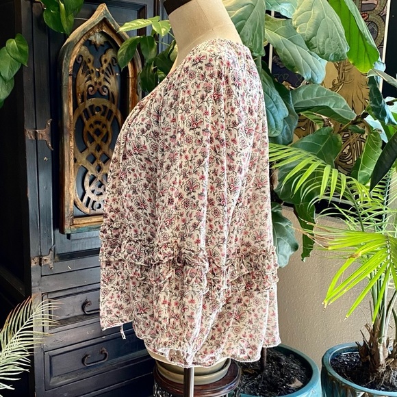 Denim & Supply Rl Boho Peasant Ruffle Top - Picture 9 of 15